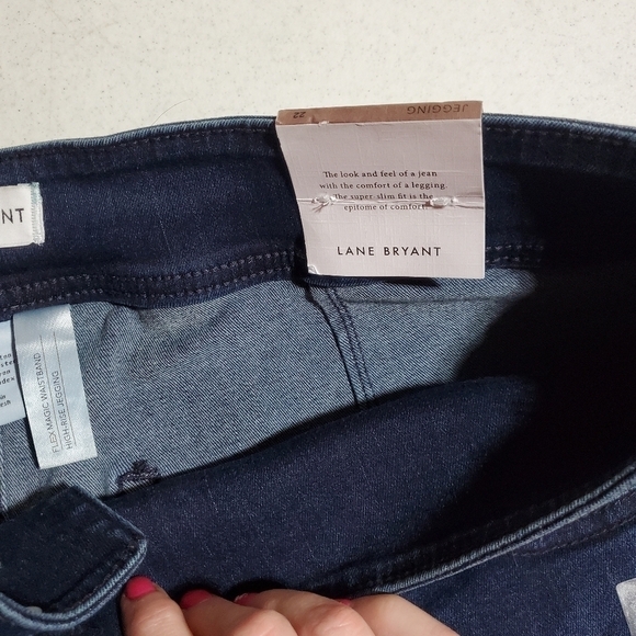 Lane Bryant Sz. 22 Blue Jean Jeggings - Picture 5 of 10